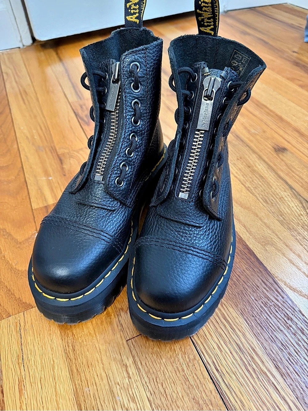 Dr. Martens Sinclair Milled Nappa Leather Platform Boots